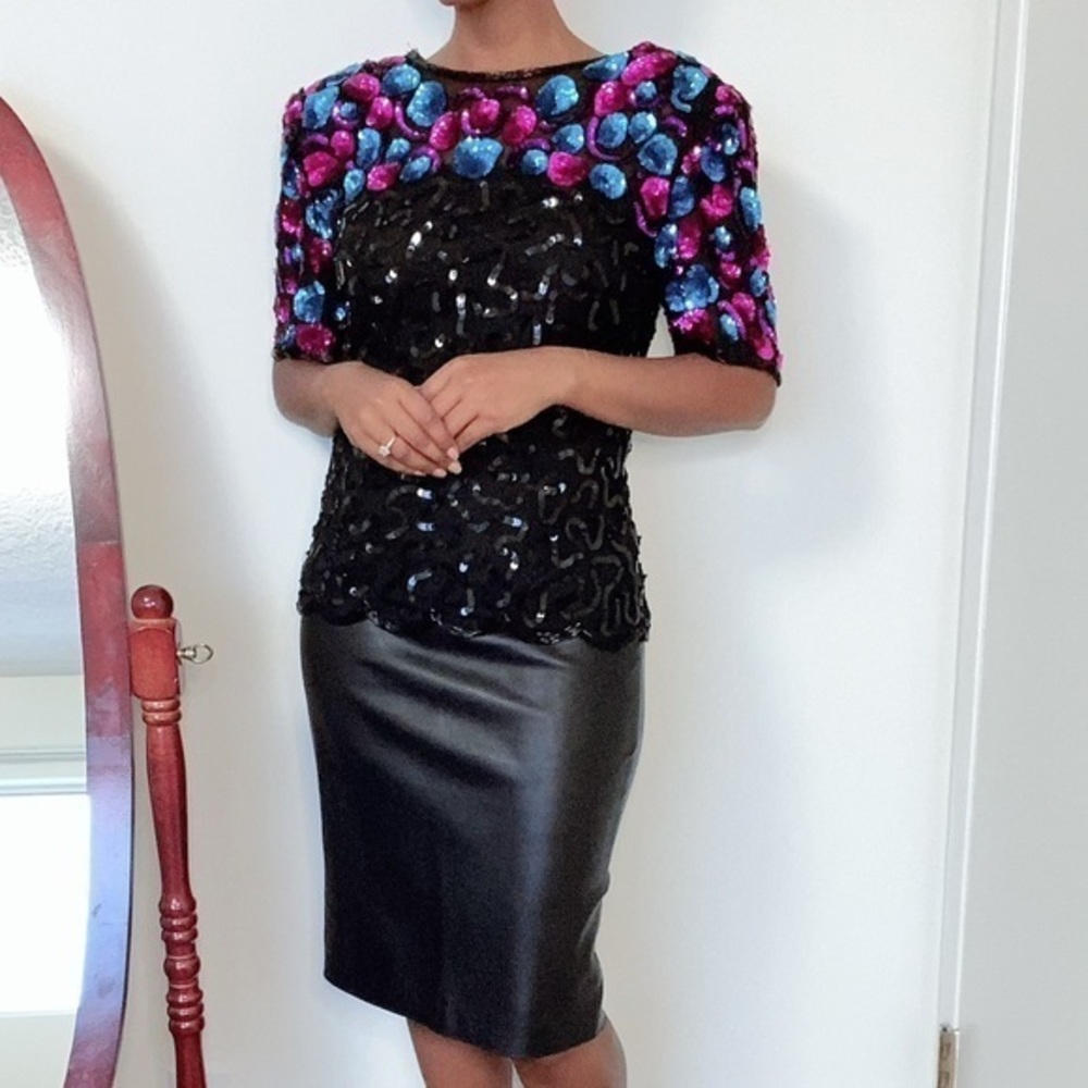 Vintage Sequin Stenay Blouse - Picture 6 of 17